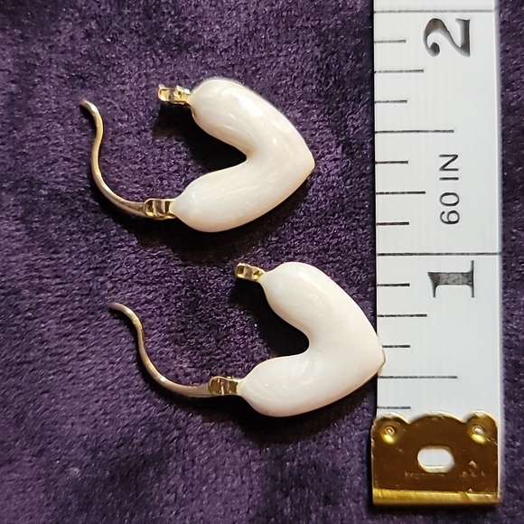 14k gold plated hoops - Picture 3 of 4